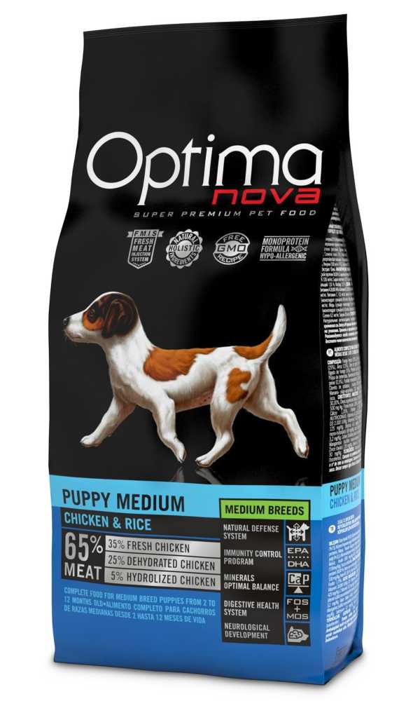 OPTIMAnova dog PUPPY MEDIUM 2kg-11078