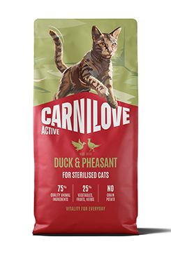 Carnilove Cat Active Dry Duck&Pheas.Steril.Ad.AB 6kg
