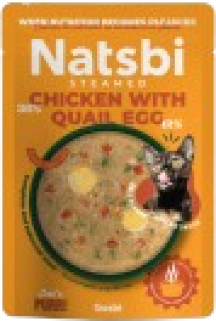 NATSBI CAT Steamed CHICKEN&QUAIL EGGS 80g