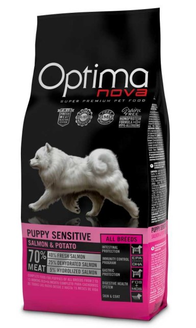 OPTIMAnova dog PUPPY SENSITIVE GF Salmon 12kg-11091