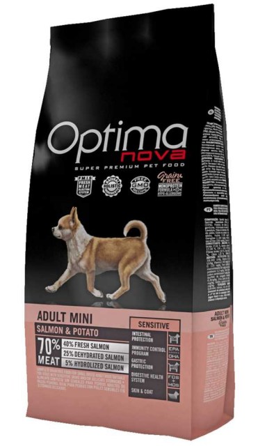 OPTIMAnova dog ADULT MINI SENSIT. GF Salmon 2kg-11720