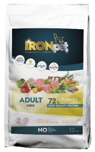 IRONpet TURKEY Mini Adult 12kg-14963