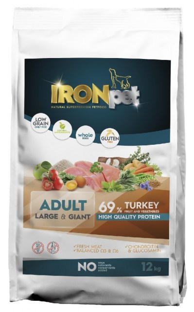 IRONpet TURKEY Large & Giant Adult 12kg-14965