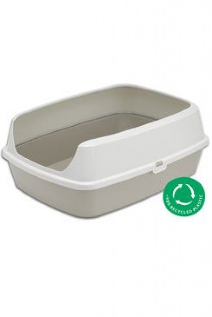 WC kočka MARYLOO 50 cm s vysokým okrajem, šedá