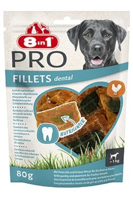 Pochoutka 8in1 Fillets Pro Dental 80g
