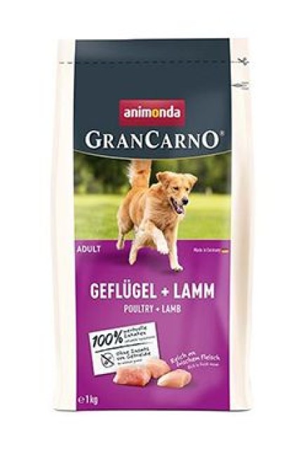 Animonda pes GRANCARNO DryFood Adult drůb/jehněčí 1kg