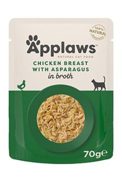 Applaws Cat kapsa Adult Broth kuř.prsa s chřestem 70g