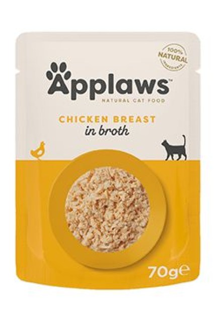 Applaws Cat kapsa Adult Broth kuřecí prsa 70g
