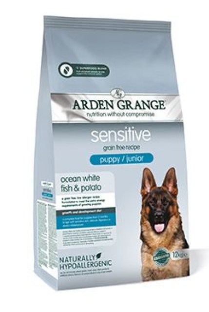 Arden Grange GF Dog Puppy Sen.Oc.White Fish&Potato12kg