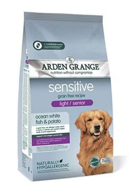 Arden Grange GF Dog Senior Sen.Light O.W.Fish&Pot.12kg