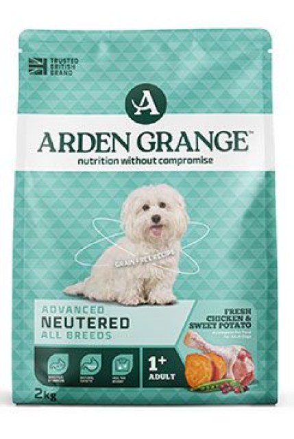 Arden Grange Dog GF Adult Neutered Chicken&Potato 2kg
