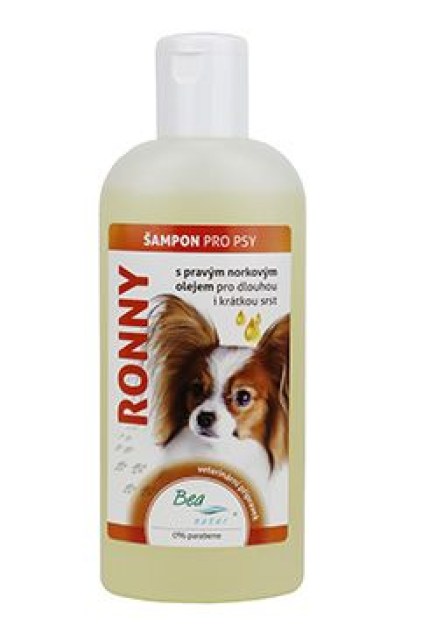 Šampon Bea Ronny norkový pro psy a kočky 200ml