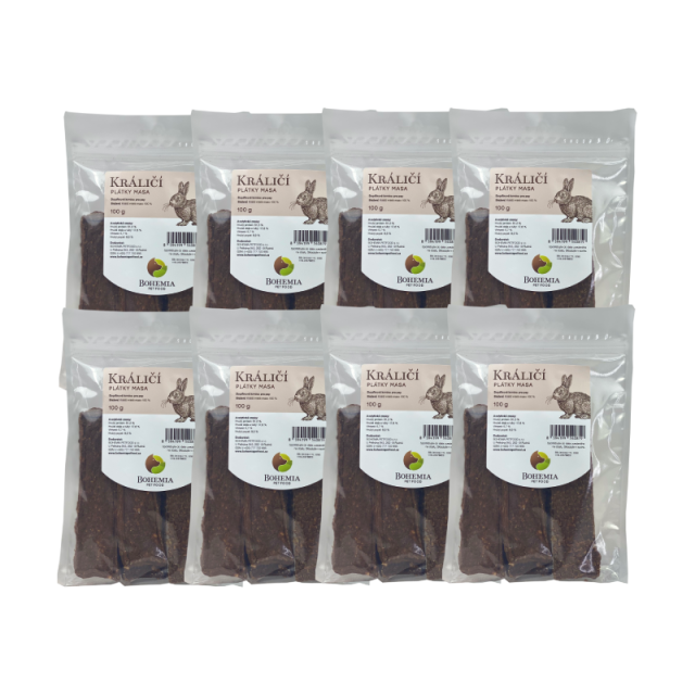 BOHEMIA 20x Králičí plátky 100g