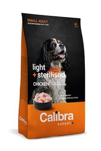 Calibra Dog EXPERT+ Adult Small Light&Steril Chick400g