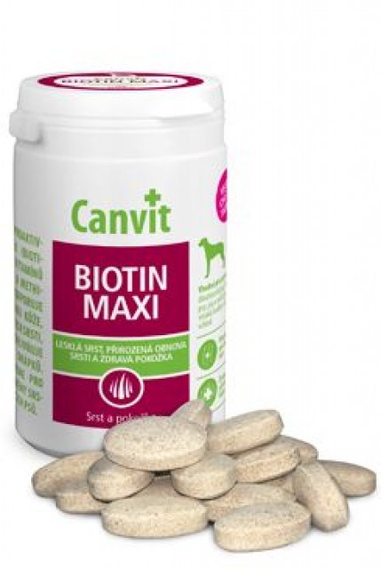 Canvit Biotin Maxi pro psy ochucený 230g
