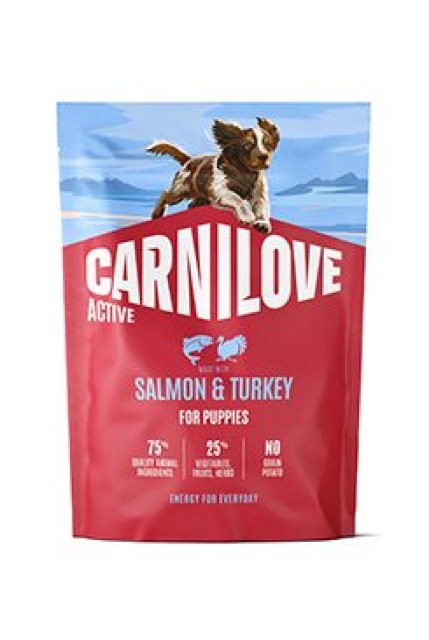 Carnilove Dog Active Dry Salmon&Turkey Puppies 1,5kg