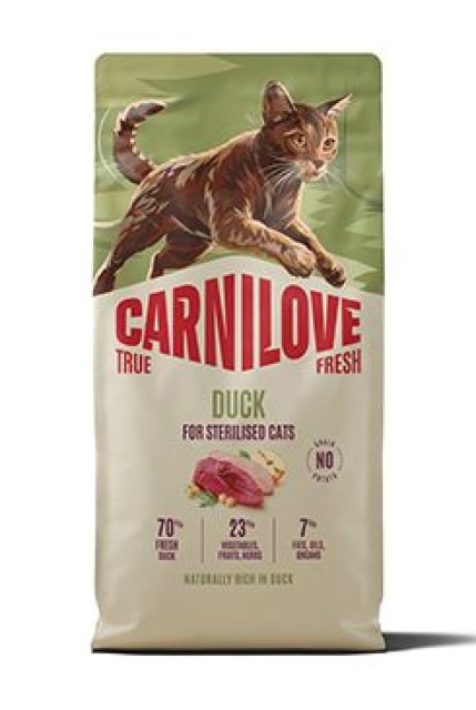 Carnilove Cat True Fresh Dry Duck Steril. Ad.AB 6kg