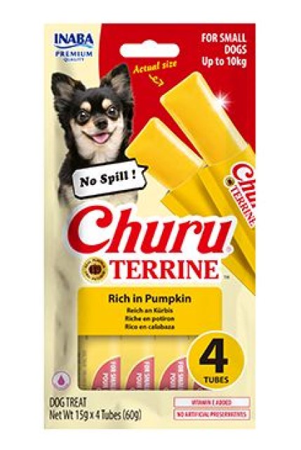 Churu Dog Terrine dýně plemena S 4x15g