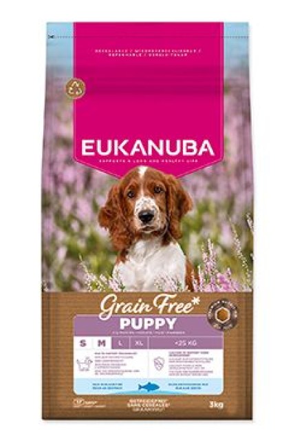 Eukanuba Dog GF Puppy Small&Medium rich in Oc.Fish 3kg