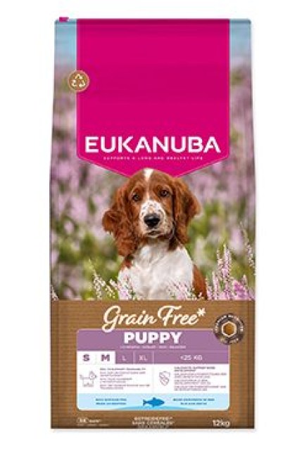 Eukanuba Dog GF Puppy Small&Medium rich in Oc.Fish12kg