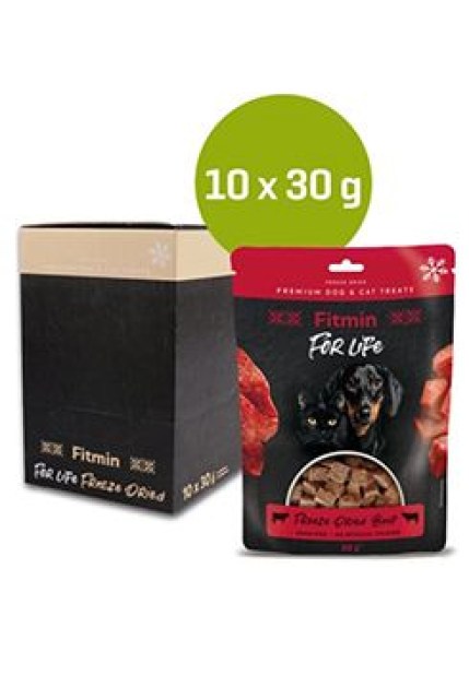 Fitmin FL dog,cat poch. Mrazem sušené hovězí 10x30g