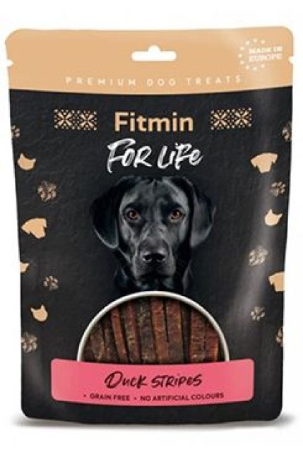 Fitmin FL dog poch. Kachní proužky 70g
