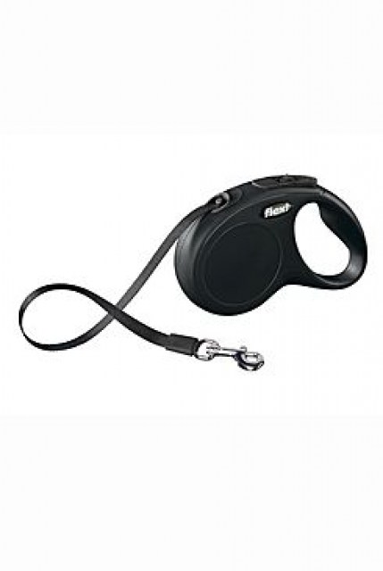 Vodítko FLEXI Classic NEW S pásek 5m/15kg černá