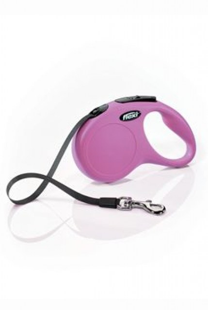 Vodítko FLEXI Classic NEW S pásek 5m/15kg růžová