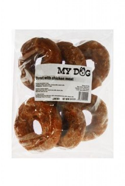 Pochoutka Donut s kuřecím masem 10cm 6ks