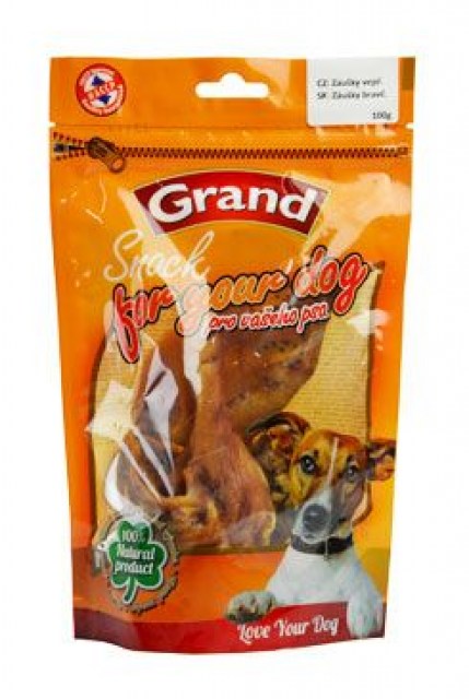 GRAND Suš. Mňamka vepř.záušky 100g