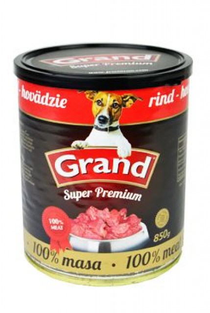GRAND konz. Superpremium pes hovězí 850g