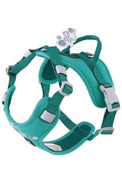 Postroj Hurtta Weekend Warrior II ECO paví zeleň 40-50