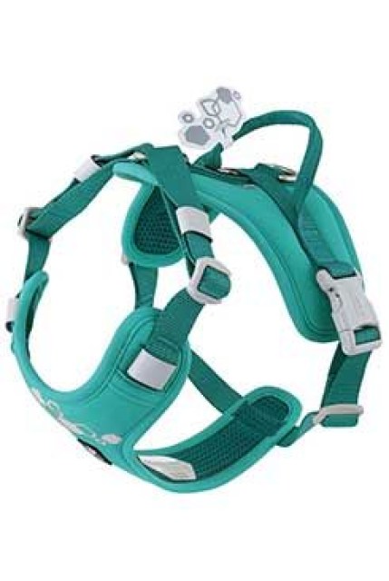 Postroj Hurtta Weekend Warrior II ECO paví zeleň 65-80