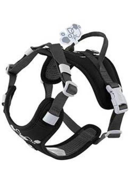 Postroj Hurtta Weekend Warrior II ECO černý 75-100