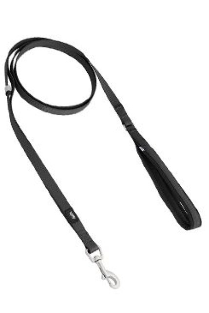 Vodítko Hurtta Seeker Standard Leash černé 180cm/15mm