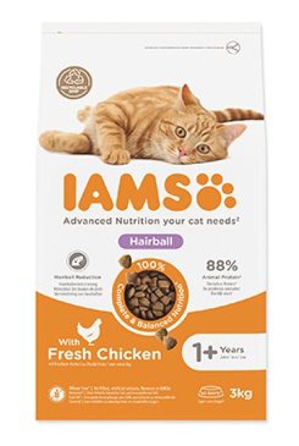 Iams Cat Adult Herbcontrol Chicken 3kg
