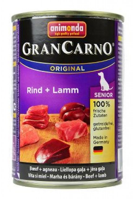Animonda GRANCARNO konz. SENIOR tele/jehněčí 400g