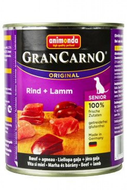 Animonda GRANCARNO konz. SENIOR tele/jehněčí 800g