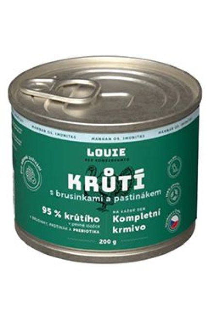 Louie Dog konz. Krůtí s brus.pastinák,prebiotiky 200g