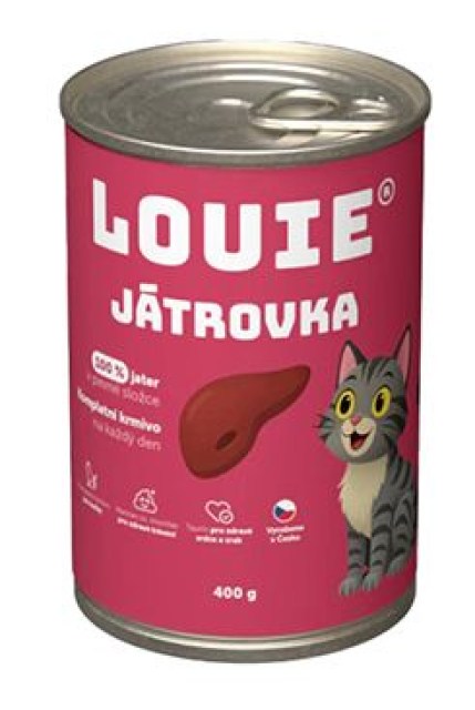Louie Cat konz. Játrovka s prebiotiky 400g