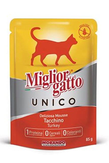 Miglior Cane Unico kapsička pro kočky krůtí 85g