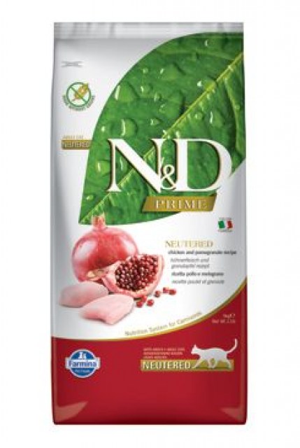 N&D PRIME CAT Neutered Chicken&Pomegranate 5kg