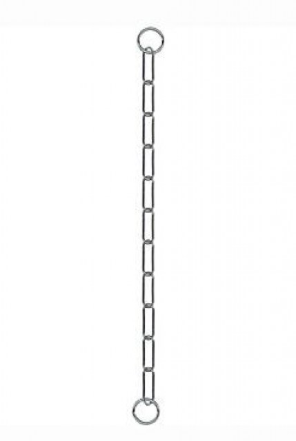 Obojek kovový stahovák dlouhá oka 1-řadý 55cm