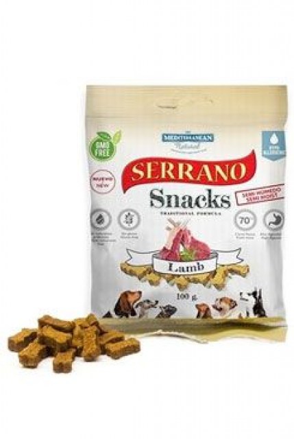 Serrano Snack for Dog-Lamb 100g