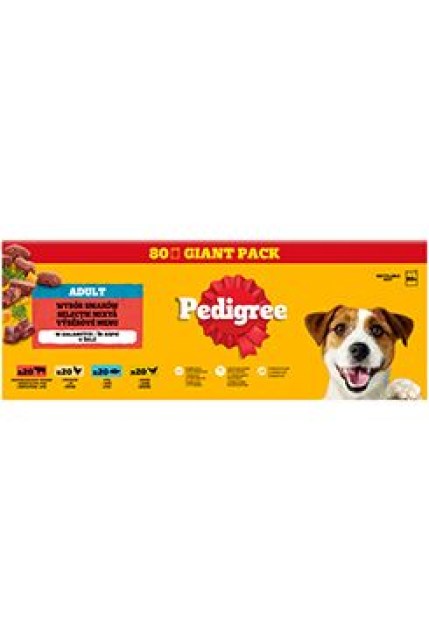 Pedigree kapsa Adult mixovaný výběr v želé 80x100g