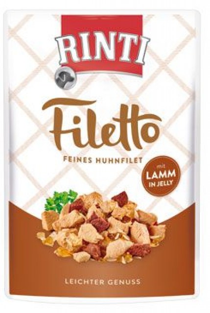 Rinti Dog Filetto kapsa kuře+jehně v želé 100g
