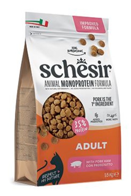 Schesir Cat Animal Monoprotein šunka 1,5kg