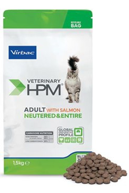 VET HPM Adult Cat Salmon Neutered&Entire 1,5kg