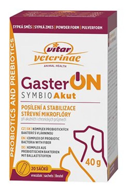 VITAR Veterinae GasterON Symbio Akut 20sáčků/40g