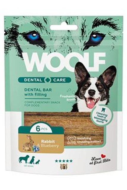 WOOLF Dental Care Bar with Rabbit&Blueberry 108g/6ks